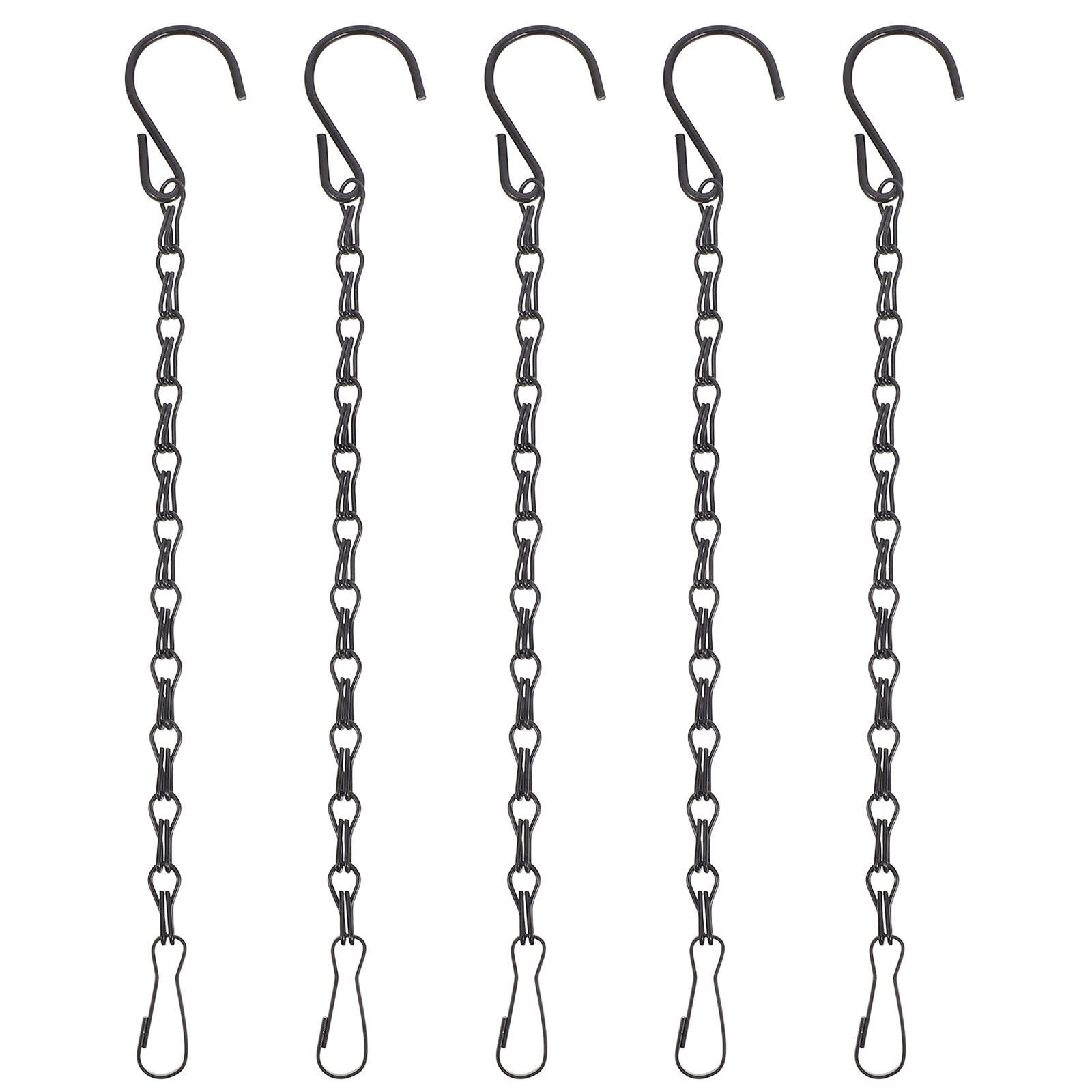 Hanging Planter Basket - 5 Buah Rantai Gantung Hitam dengan