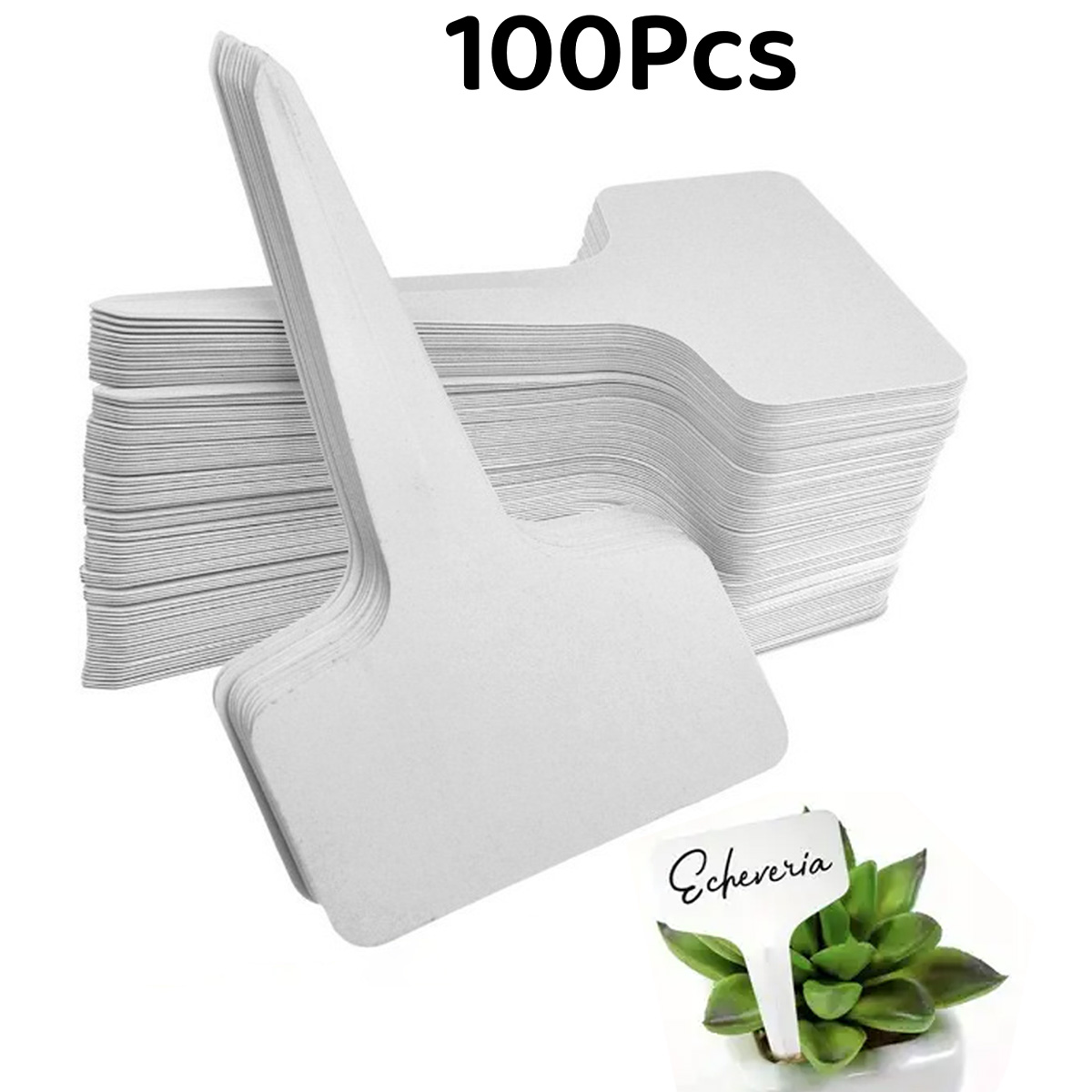 Plant Label Tags - Label tanaman plastik 100 buah, label