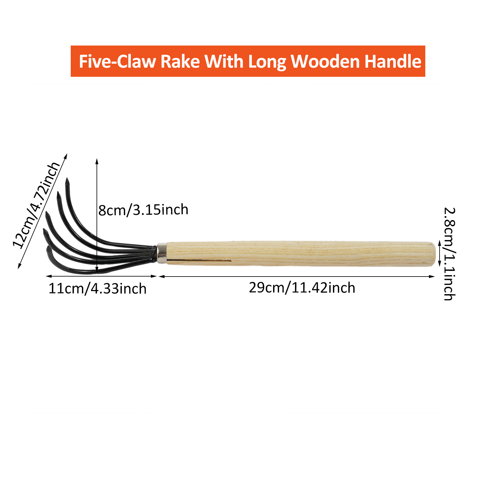 Alat Garuk 5 Cabang dengan Gag - Gardening Tools On Sale ulasan dan harga