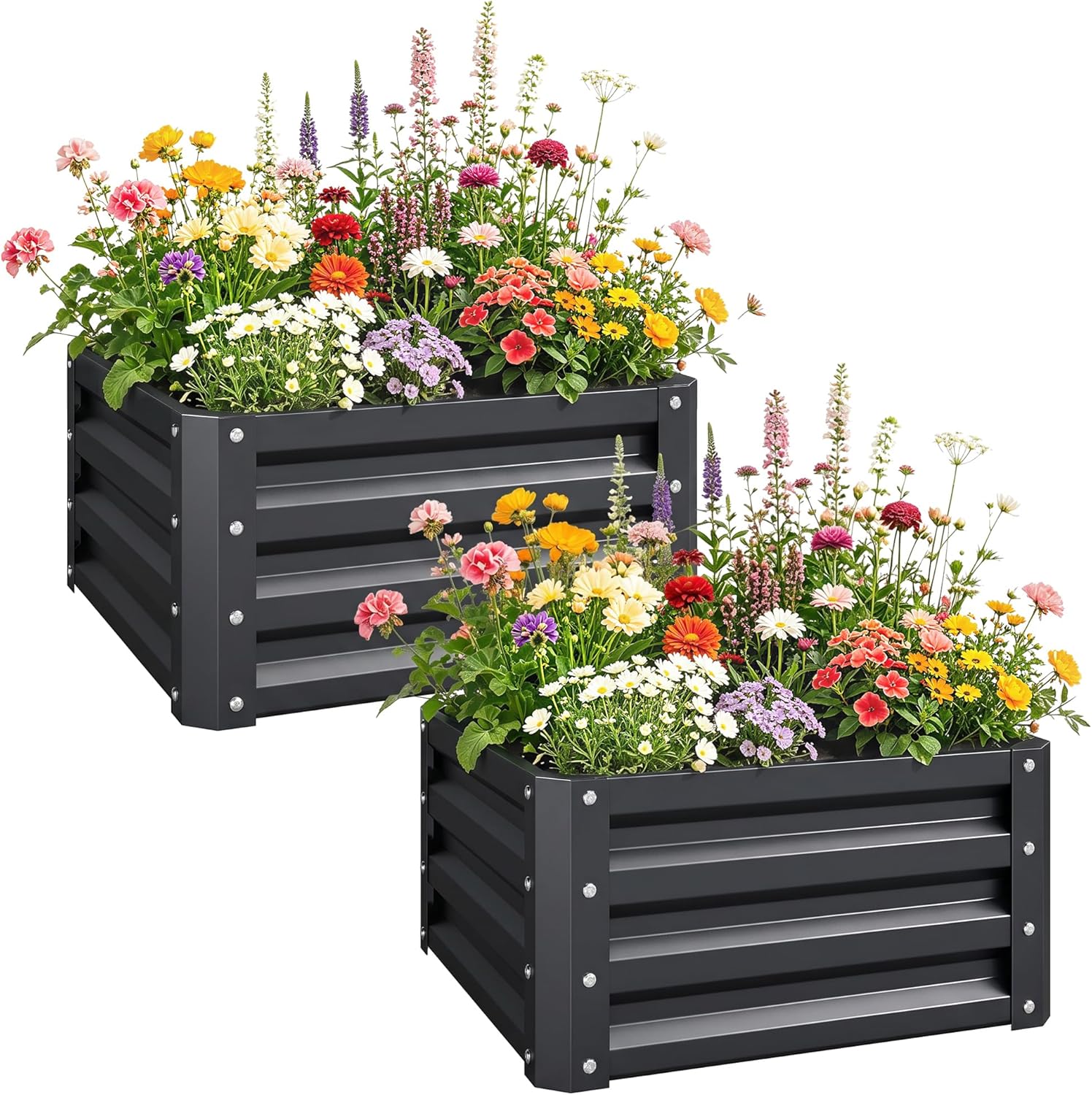 2 Buah Kotak Tanam Galvanis, 2 - Raised Bed Planter Box ulasan dan harga