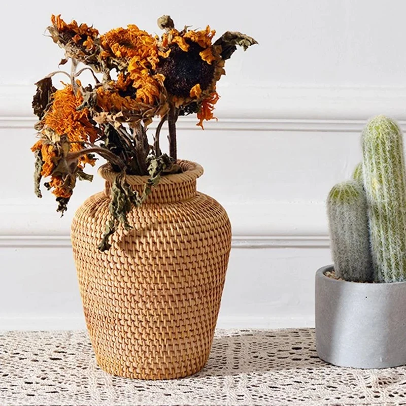 Keranjang Anyaman Pot Bunga Ga - Hanging Planter Basket ulasan dan harga