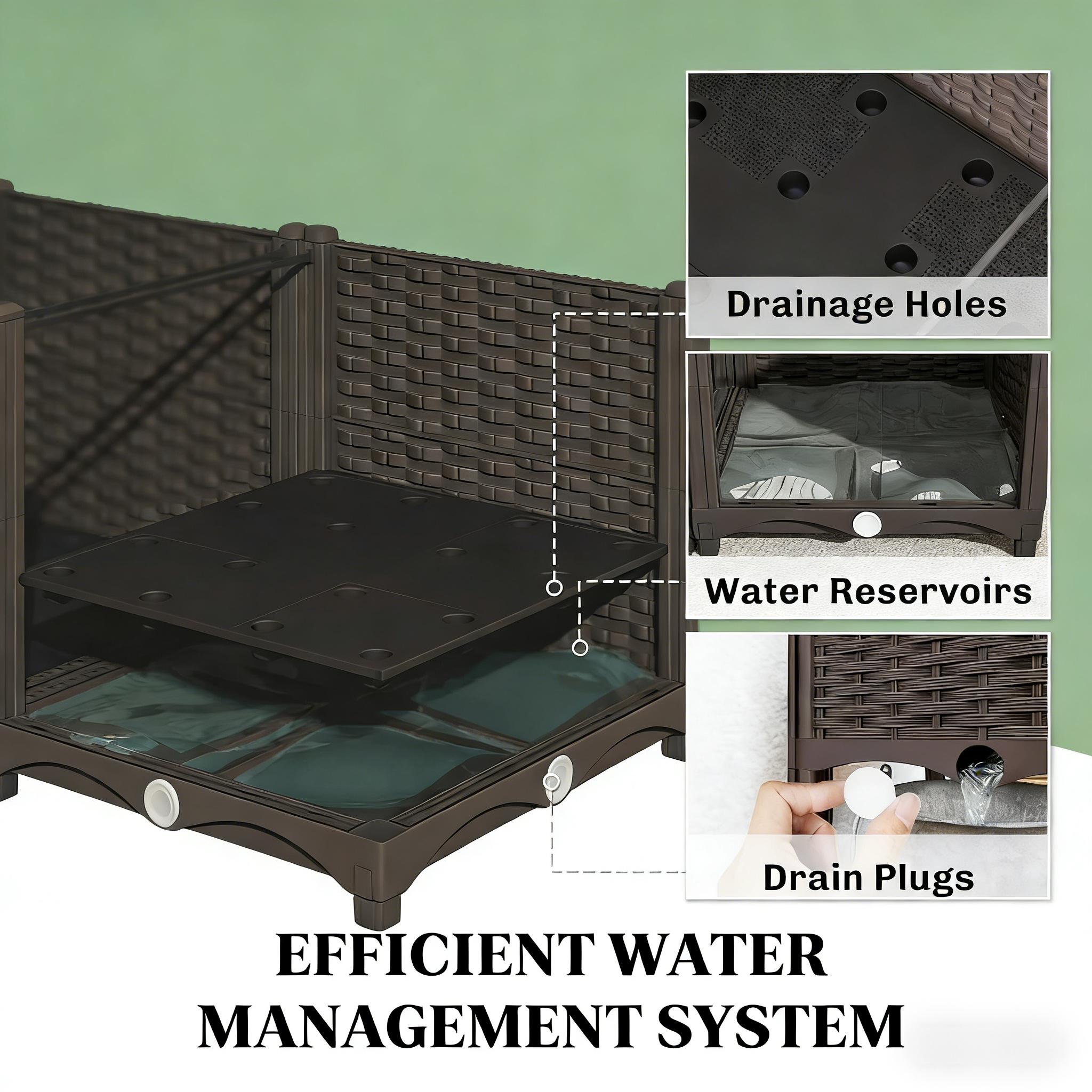 Kotak Penanam Luar Ruangan, Te - Raised Bed Planter Box ulasan dan harga