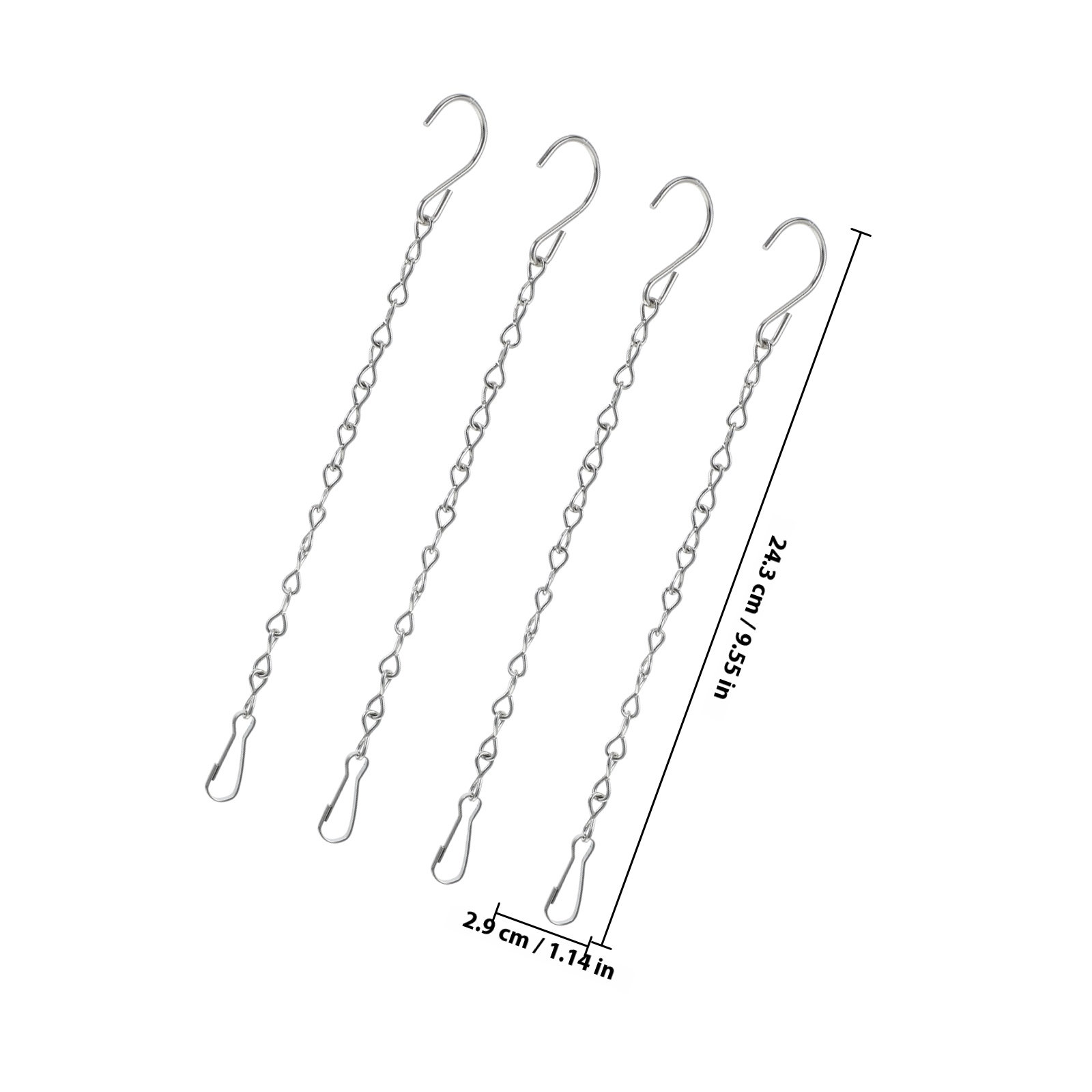 4Pcs Rantai Gantung Stainless  - Hanging Planter Basket ulasan dan harga
