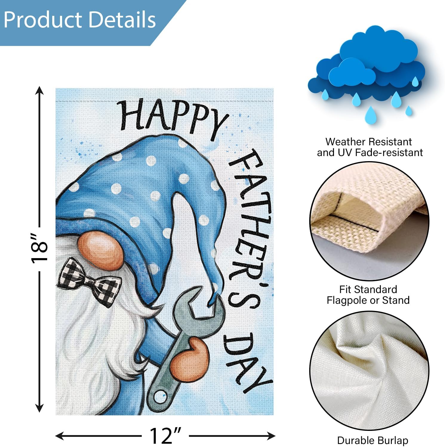 Bendera Taman Hari Ayah Louise - Gardening Yard Tools ulasan dan harga