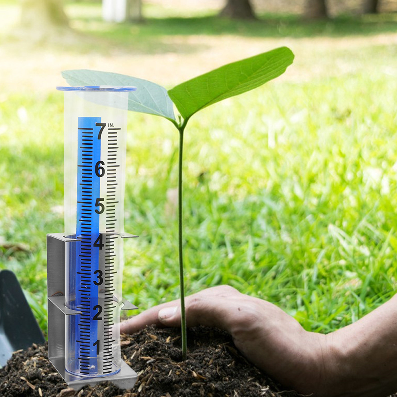 Pengukur Hujan dengan Rak Peny - Gardening Yard Tools ulasan dan harga